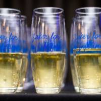 Laker for a Lifetime champagne flutes